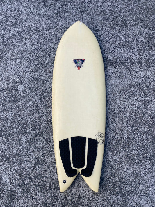 Second Hand-5'7" Fish Rocket Ace Eco Surfboard.